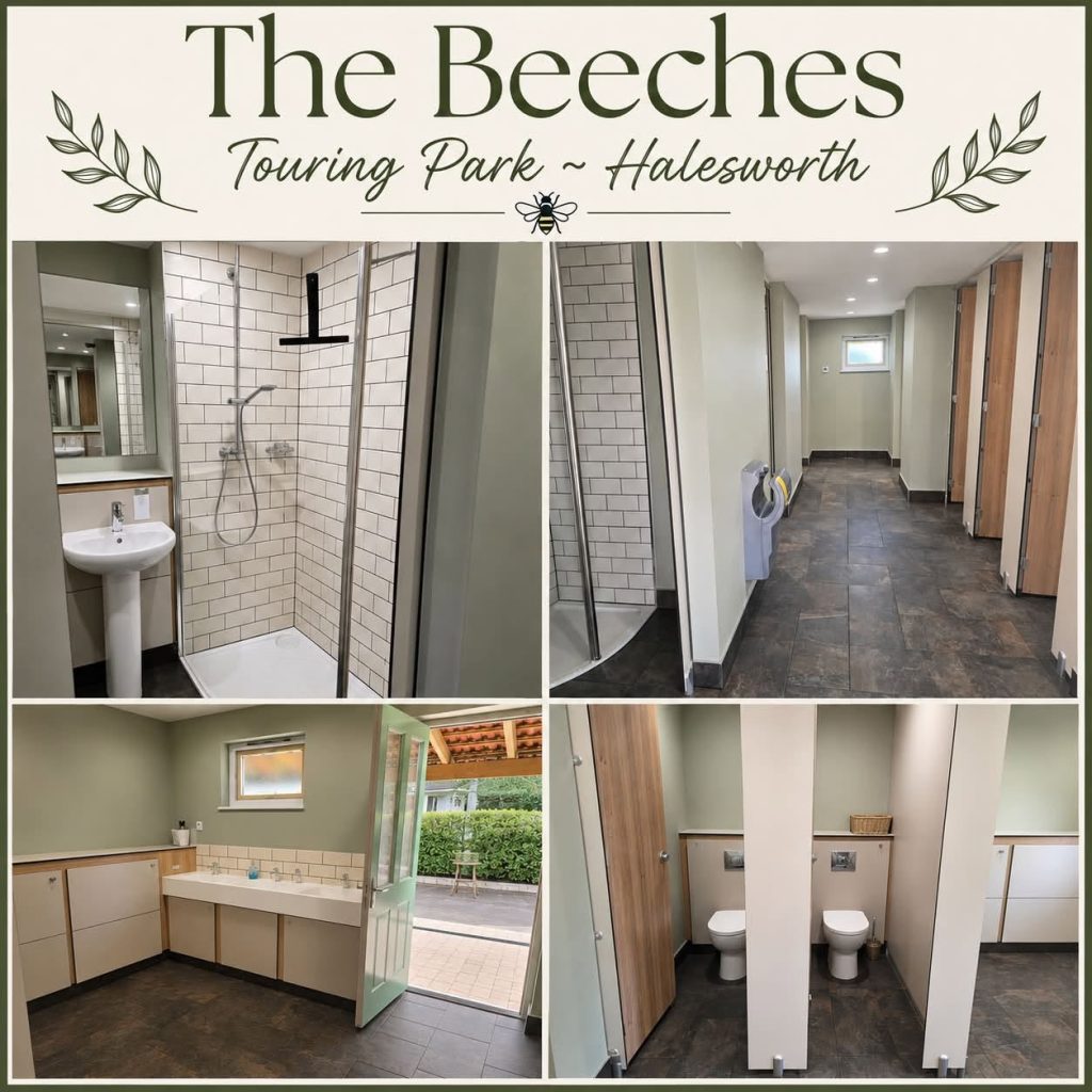 Toilets & Showers - The Beeches Touring Park, Halesworth